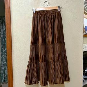 velvet skirt.